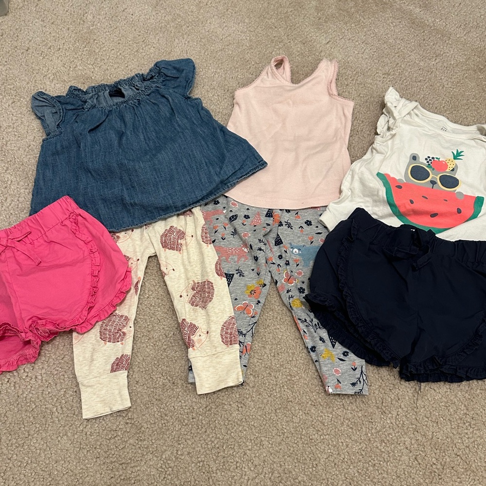 GAP Girls Mixed Bottoms and Tops - Pink, Navy, Denim, Cream, Gray